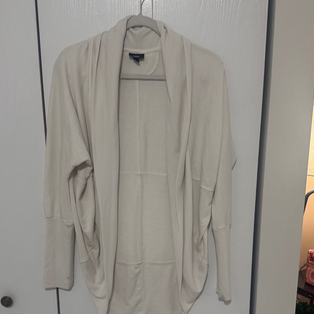 Mossimo Supply Co. Cream Open-Front Cardigan